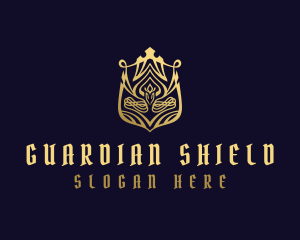 Luxury Golden Shield logo