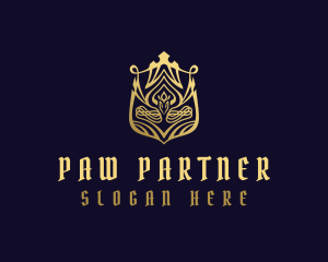 Luxury Golden Shield logo design