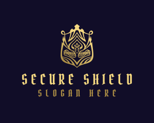 Luxury Golden Shield logo