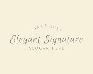 Elegant Wedding Business logo design