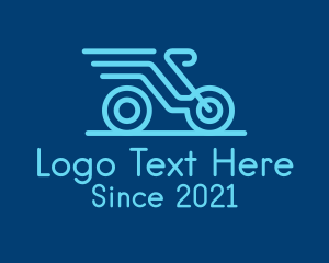 Blue Delivery Bike logo