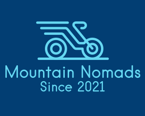 Blue Delivery Bike logo design