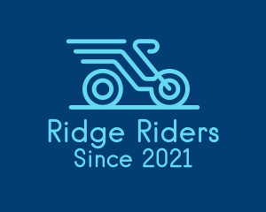 Blue Delivery Bike logo design