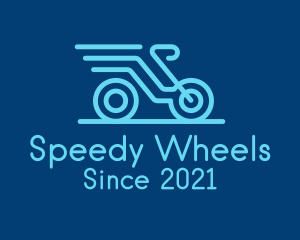 Blue Delivery Bike logo