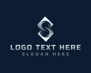 Modern Business Letter S logo