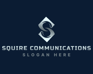 Modern Business Letter S logo design