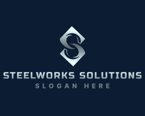 Modern Business Letter S logo design