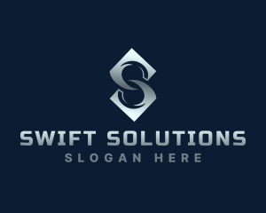 Modern Business Letter S logo design