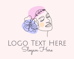 Fashion Woman Flower logo