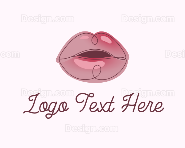 Glossy Full Lips Logo