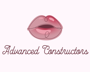 Glossy Full Lips logo design