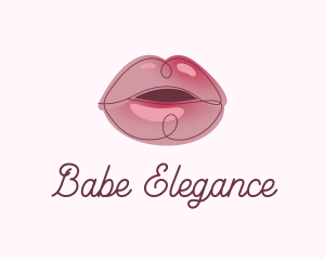 Glossy Full Lips logo design