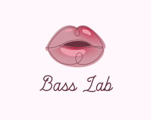 Glossy Full Lips logo design