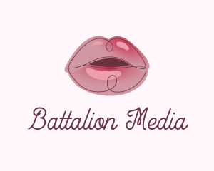 Glossy Full Lips logo design