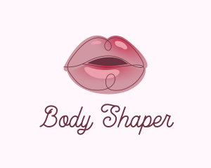 Glossy Full Lips logo design