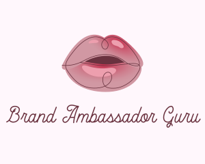 Glossy Full Lips logo design