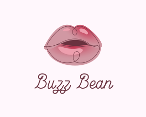 Glossy Full Lips logo design