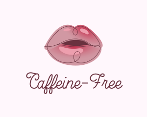 Glossy Full Lips logo design