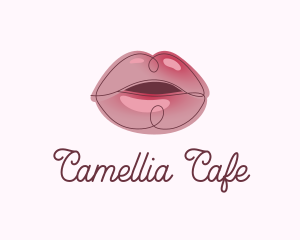 Glossy Full Lips logo design