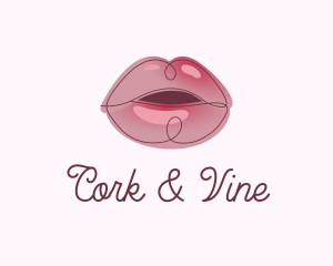 Glossy Full Lips logo design