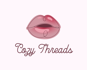 Glossy Full Lips logo design