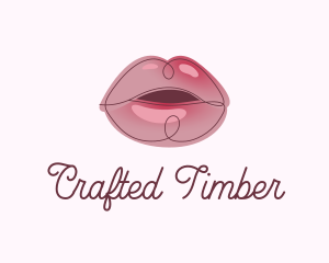 Glossy Full Lips logo design