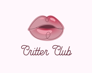 Glossy Full Lips logo design