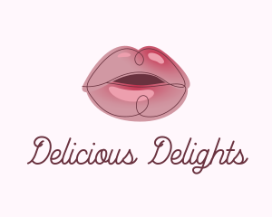 Glossy Full Lips logo design