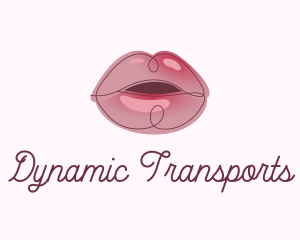 Glossy Full Lips logo design