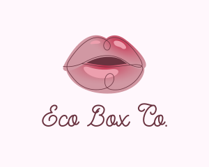 Glossy Full Lips logo design