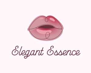 Glossy Full Lips logo design