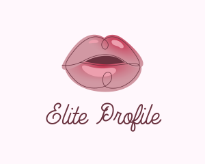 Glossy Full Lips logo design