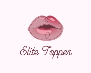 Glossy Full Lips logo design