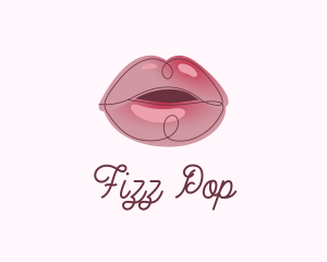 Glossy Full Lips logo design