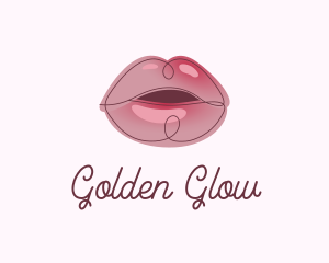 Glossy Full Lips logo design