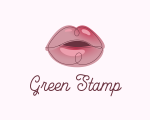 Glossy Full Lips logo design