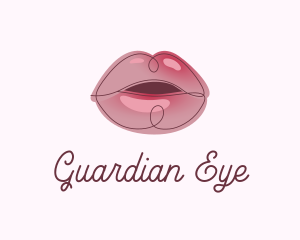 Glossy Full Lips logo design