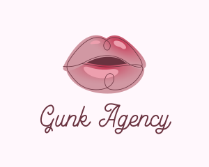 Glossy Full Lips logo design