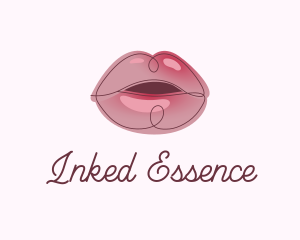 Glossy Full Lips logo design