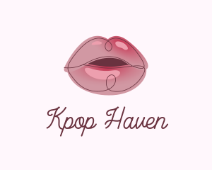 Glossy Full Lips logo design