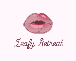 Glossy Full Lips logo design