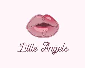 Glossy Full Lips logo design