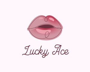 Glossy Full Lips logo design