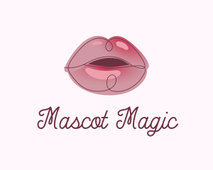 Glossy Full Lips logo design