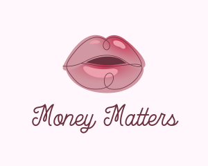 Glossy Full Lips logo design