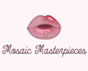 Glossy Full Lips logo design