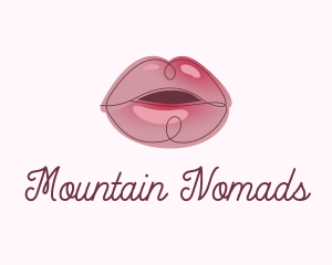 Glossy Full Lips logo design