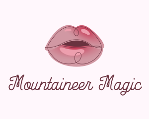 Glossy Full Lips logo design