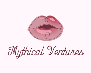 Glossy Full Lips logo design