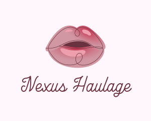 Glossy Full Lips logo design